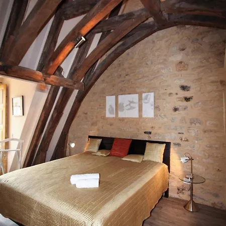 Apartament Le Grenier Du Chapitre Son Loft Avec Les Poutres Et Sans Les Poutres Sarlat-la-Canéda